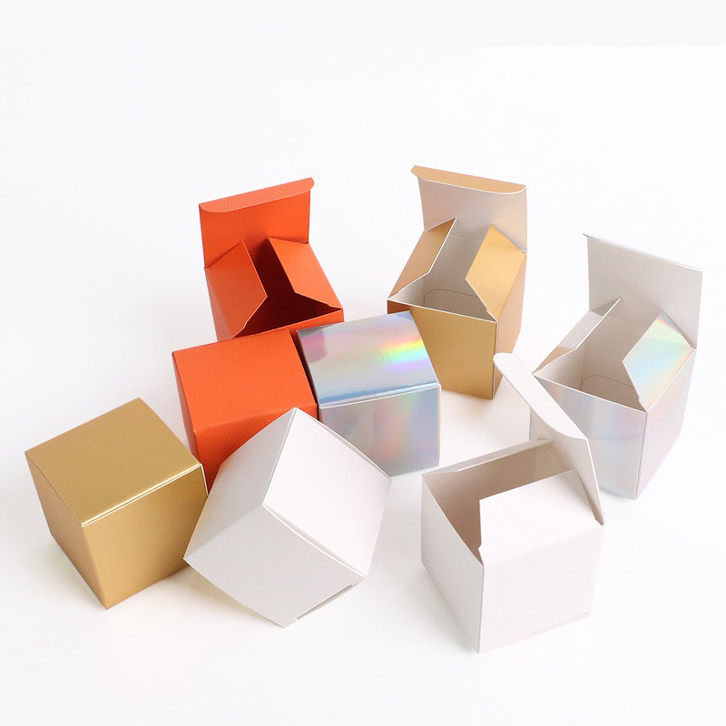 Candle Supplies For Business - 50 шт./лот, складные маленькие подарочные коробки,